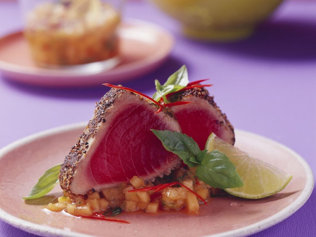 Bluefin tuna steak